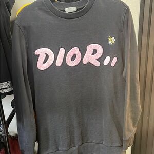 Dior x Kaws 2019 Black and Pink Sweatshirt